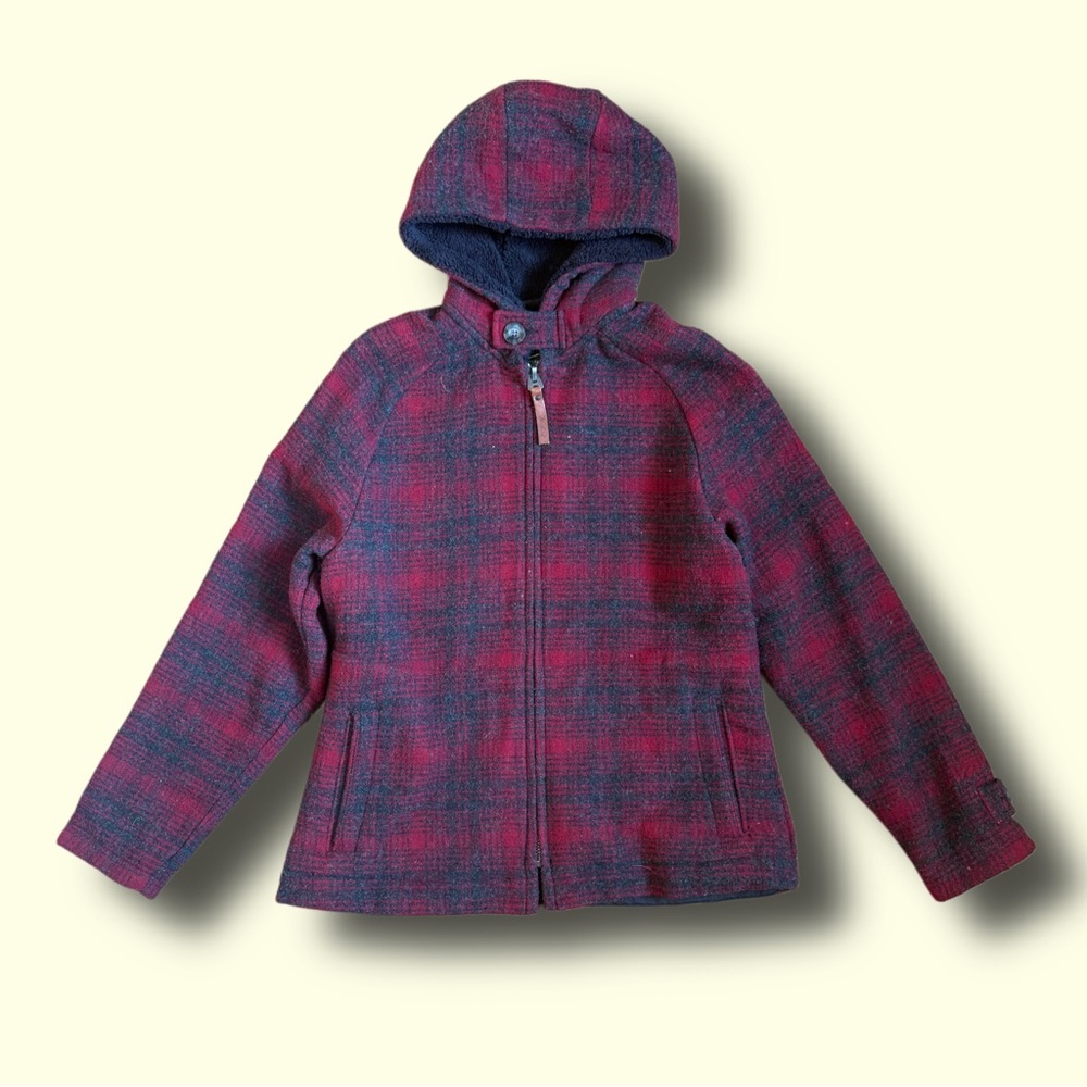 Women’s Woolrich Wool full zip hooded jacket sizes Medium